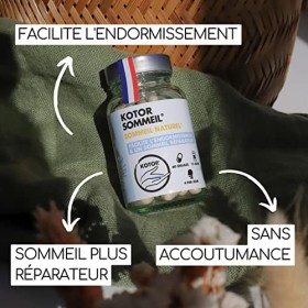 KOTOR SOMMEIL | Complément Alimentaire Naturel Anti Insomnie | Endormissement Rapide | Sommeil Réparateur | Mélisse + Valéria