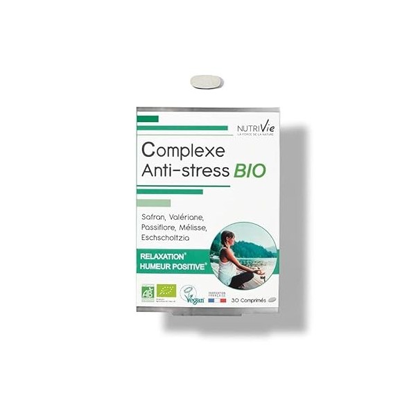 Complexe Anti-stress BIO - VEGAN, BIO - NUTRIVIE - Fabriqué en France