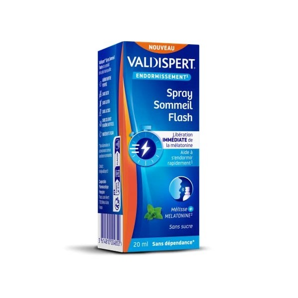 VALDISPERT - Complément alimentaire sommeil mélatonine - Libération immédiate de mélatonine - Endormissement rapide - Program