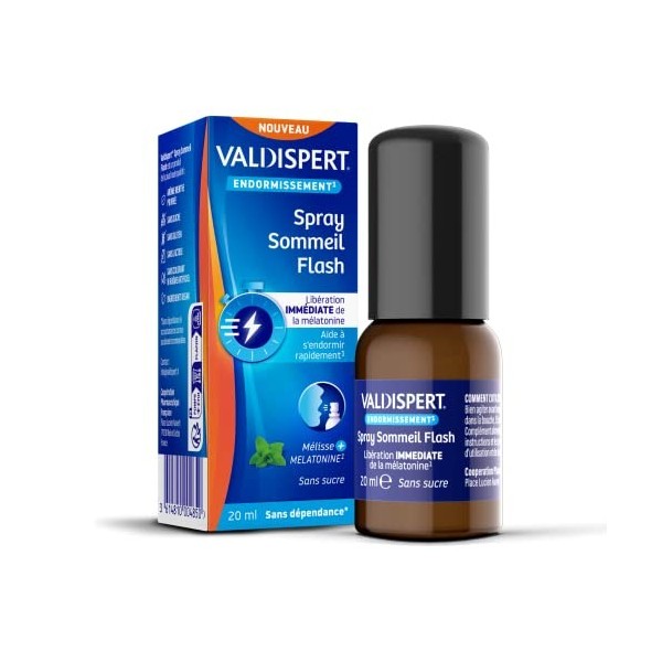 VALDISPERT - Complément alimentaire sommeil mélatonine - Libération immédiate de mélatonine - Endormissement rapide - Program
