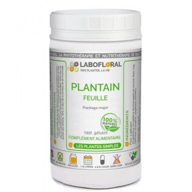 Plantain Labofloral 1000 gélules dosées à 240 mg - Complément alimentaire - Respiration, allergies - Fabriqué en France