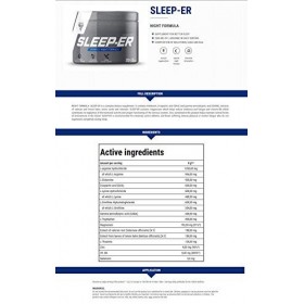 Trec Nutrition 1 Sleep-ER Formule Nocturne Saveur Tropical/Orange