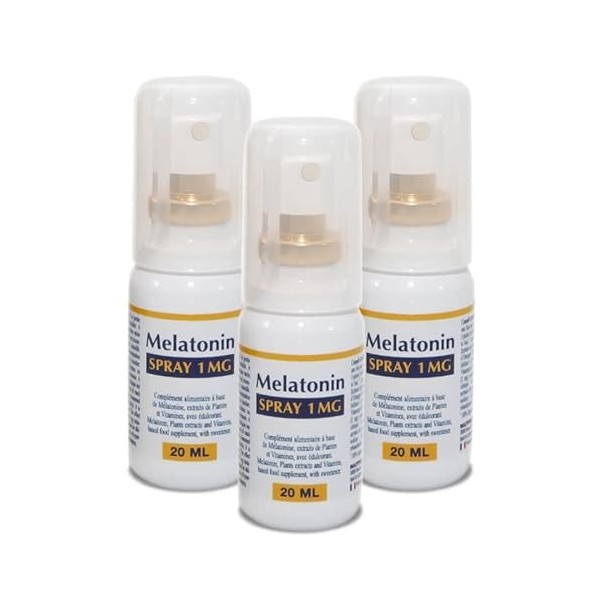 NUTRIEXPERT - Mélatonin Spray 1mg - Favorise L’Endormissement - Améliore Le Sommeil - Evite Les Insomnies Dues Au Décalage Ho