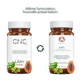LAX+ 7-en-1, Laxatif puissant contre la constipation, Ramollit les selles, Detox laxatif, Soulage les ballonnements et les ga