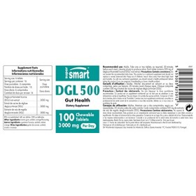 DGL 500 - Extrait de Racine de Réglisse - Reflux Gastro-Intestinal - Contribue à Réduire les Reflux Acides, Douleurs Gastriqu