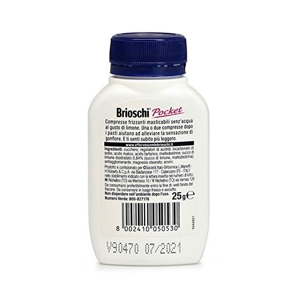 Dans Pocket Brioschi digestifs Comprimés 25g