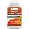 Best Naturals Fast Acting Lactase Enzyme Tablet, 3000 Fcc Alu, 180 Count