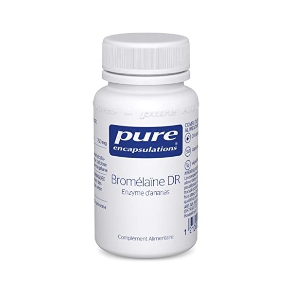 Pure Encapsulations - Bromélaïne DR - Enzymes Végétales Extraites de lAnanas - Contribue au Maintien de la Fonction Digestiv