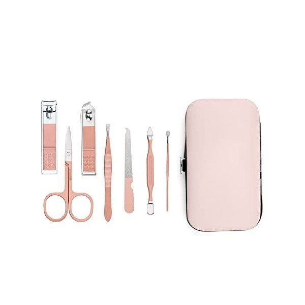 Ikadiya Kit Manucre Pedicure[blu], Coupe Ongle Professionnel Coupe Cuticule Acier Inoxydable, Trousse De Pédicure Manucure, T