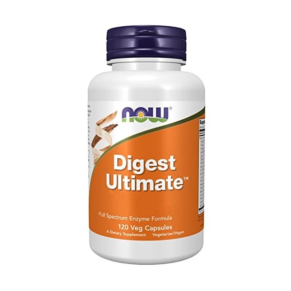 Now Foods, Digest Ultimate Enzymes Digestives , 120 Capsules végétaliennes, Testé en Laboratoire, Sans Soja, Sans Gluten, Sa