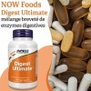 Now Foods, Digest Ultimate Enzymes Digestives , 120 Capsules végétaliennes, Testé en Laboratoire, Sans Soja, Sans Gluten, Sa