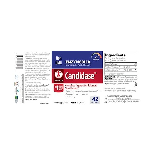 Enzymedica Candidase 42 Capsules