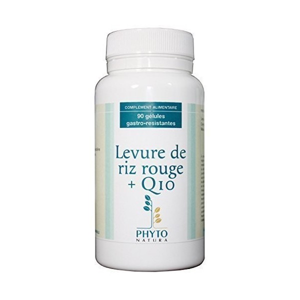 Levure de riz rouge + Q10 en 90 gélules gastro-résistantes cure 3 mois