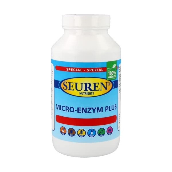 Seuren Nutrients |Micro Enzyme Plus 800 comprimés | Gastro-résistant | Complexe enzymatique | Multi-enzyme | Sans gluten | Sa