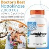 Doctors Best, Nattokinase, 2.000FU, 270 Capsules végétaliennes, Testé en Laboratoire, Sans Gluten, Végétarien