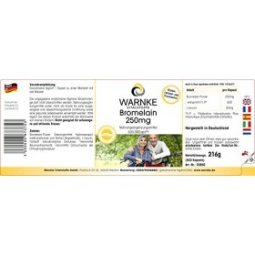 Bromélaine 250mg - 500 DRCaps® - libération retardée - Broméline | Warnke Vitalstoffe