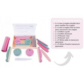 INLAQ® P-SHINE Set de manucure japonais : lart traditionnel pour une finition brillante et des ongles sains avec des soins d