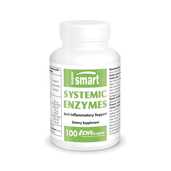 Systemic Enzymes - Puissant Anti-Inflammatoire - 8 Enzymes | Pancréatine - Bromélaïne - Protéase - Trypsine - Lipase - Papaïn