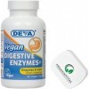 PremiumVital, Deva, Vegan Digestive Support Enzymes Digestives , 90 Capsules végétaliennes, avec Pilulier Pratique, Sans Soj