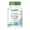 Fairvital | Multi Vegi Enzyme - Complexe enzymatique 100% végétal avec Bromélaïne + Papaïne + Amylase + Lipase + Protéase + R