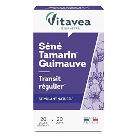 Vitavea - Complément Alimentaire Transit Régulier - Idéal Transit, Confort Intestinal, Constipation - Séné, Tamarin, Guimauve