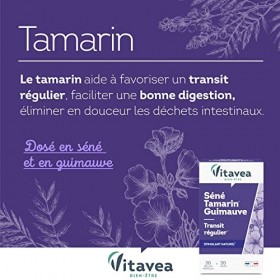 Vitavea - Complément Alimentaire Transit Régulier - Idéal Transit, Confort Intestinal, Constipation - Séné, Tamarin, Guimauve