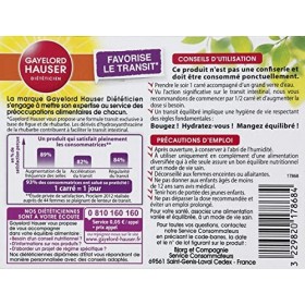GAYELORD HAUSER - Carrés Transit Figues et Fibres - Riche en Fibres - Maxi-Format de 24 carrés de 10 g