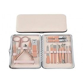 Kit Manucre Pedicure Set de manucure femmes hommes trousse de coupe-ongles de voyage, outils de soins de pédicure, trousse de