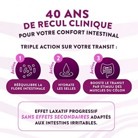 Fibres BIO | Laxatif 100% Naturel soulage la Constipation | Flore Intestinale | Transit Detox Colon | eBook de recettes | 250