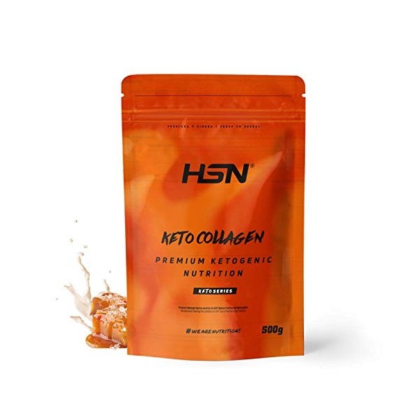 HSN Keto Hydrolyzed Collagen | Keto Collagen | Idéal pour le régime cétogène | Sans gluten, sans lactose, sans poisson | Avec