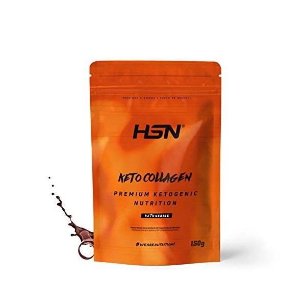HSN Keto Hydrolyzed Collagen | Keto Collagen | Idéal pour le régime cétogène | Sans gluten, sans lactose, sans poisson | Avec