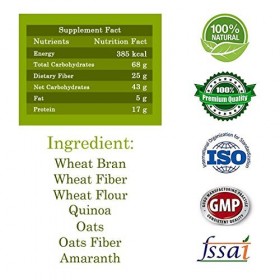 Green Velly Digestive Atta High Fiber 25% Wheat Bran Flour - 1 Kg