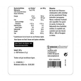 Cosses de psyllium indiennes finement moulues pour une alimentation riche en fibres - 500 g