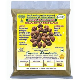 panihari Saara : Poudre de Kadukkai - Poudre Haritaki - Poudre de Chebula Terminalia - 101 g