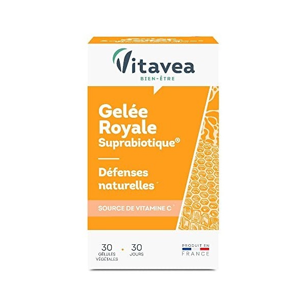 Vitavea - Gelée Royale Suprabiotique - Défenses naturelles Fabriqué en France - 30 gélules