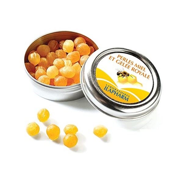 LABORATOIRES ILAPHARM - Perles Miel et Gelée Royale - Douceurs pour la gorge -50 g