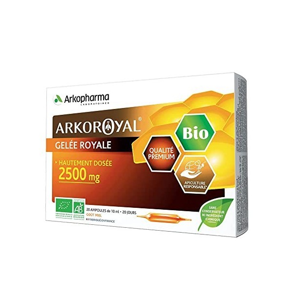 Arkopharma Arko Royal Gelée Royale 2500 mg Bio 20 Ampoules