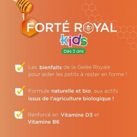 Forté Pharma - Gelée royale Défenses Kids | Complément Alimentaire Défenses immunitaires enfant à boire dès 3 ans | Gelée roy