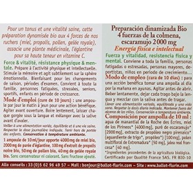 Ballot-Flurin - Préparation Dynamisée Bio 4 Forces de la Ruche - Vitalité • Tonus • Immunité - Miel, Pollen, Propolis & Gelée