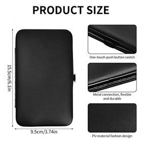 18 en 1 Kit Manucre Pedicure Homme Femme, Set Coupe Ongle Pince a Epiler Professionnel avec Boîte, Ciseaux à Ongles Coupe Cut