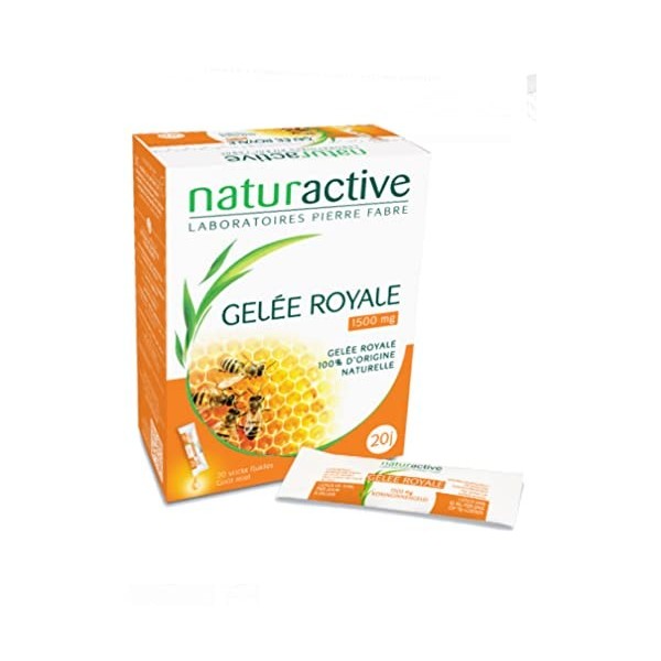 Naturactive Gelée Royale 1500 mg Lot de 2 x 20 Sticks Fluides