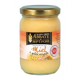 Abbaye de sept-fons - Miel à la gelée royale 10% - 250 g pot -