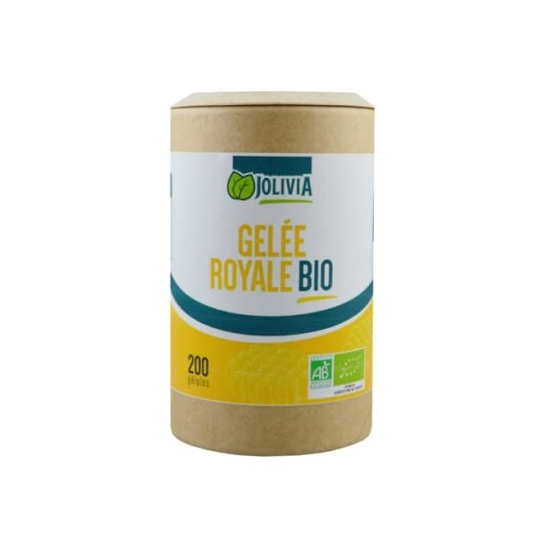 Gelée royale Bio - 200 gélules végétales de 350 mg | Format Gélule | Complément Alimentaire | Fabriqué en France