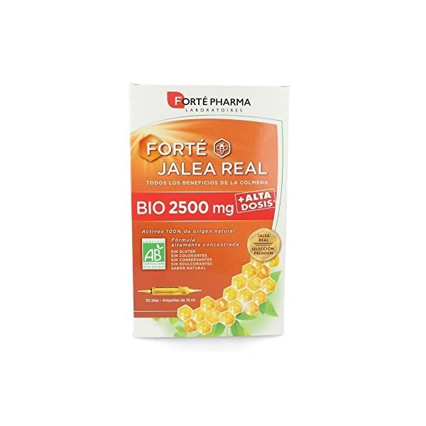 Forté Gelée Royale BIO 2500 mg 20 ampoules