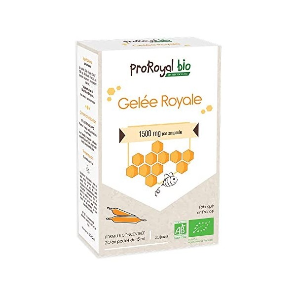 Laboratoires Phytoceutic Gelée Royale Bio Proroyal Complément Alimentaire 20 Ampoules 300 ml