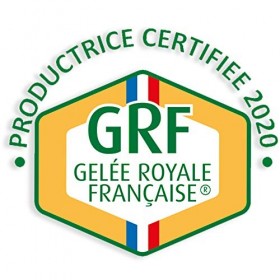 Gelée Royale Française Certifiée GRF Unique Label QualitéTotale, 100% Naturelle ni transform ni congel, 3 pots 10g récolteÉté