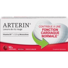 ARTERIN Levure de riz rouge 2,9 mg - Contribue à une fonction cardiaque normale* - Complément Alimentaire à base de levure de