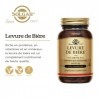 Solgar Levure de Bière - Beauté et Vitalité - Enrichie en Vitamine B12 - Hautement concentrée - Complément Alimentaire - Flac