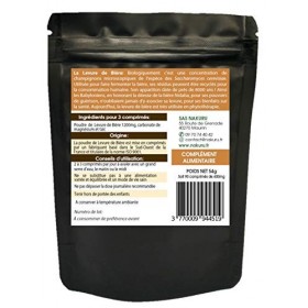 NAKURU | Levure de Bière | Gamme Beauty | Fabriqué en France | "Un Cocktail de Bienfaits!" | 90 Comprimés de 600mg / Poids N