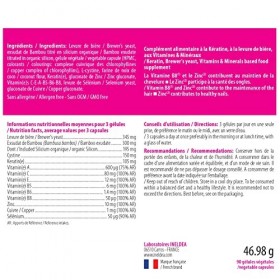 Ineldea Santé Naturelle - Keraforce - Nourrit les cheveux et les ongles - Améliore la résistance et la beauté - Kératine + Le